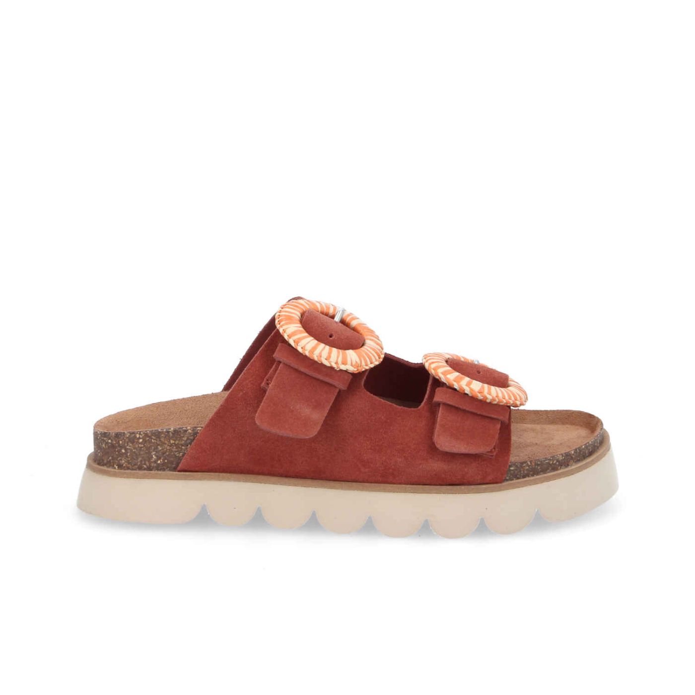 SANDY SLAP W - SUEDE - MARRONE